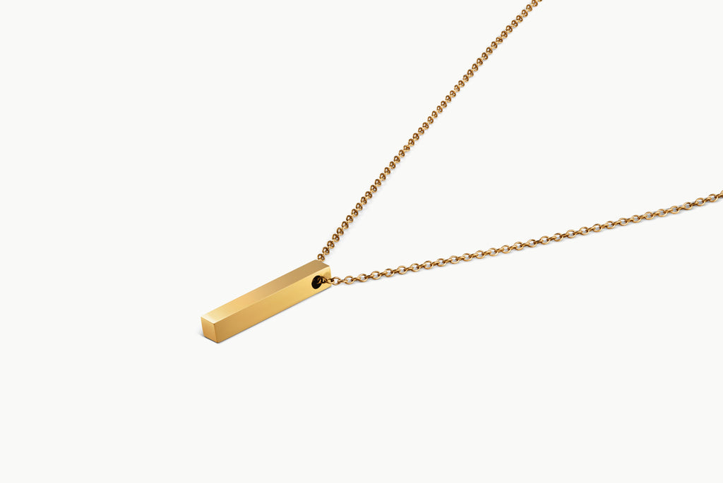 Gold Bar Necklace | Minimalist 18K PVD | M•RK