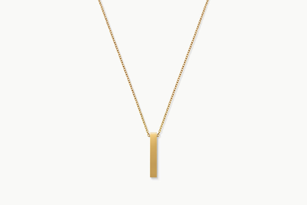 Gold Bar Necklace | Minimalist 18K PVD | M•RK