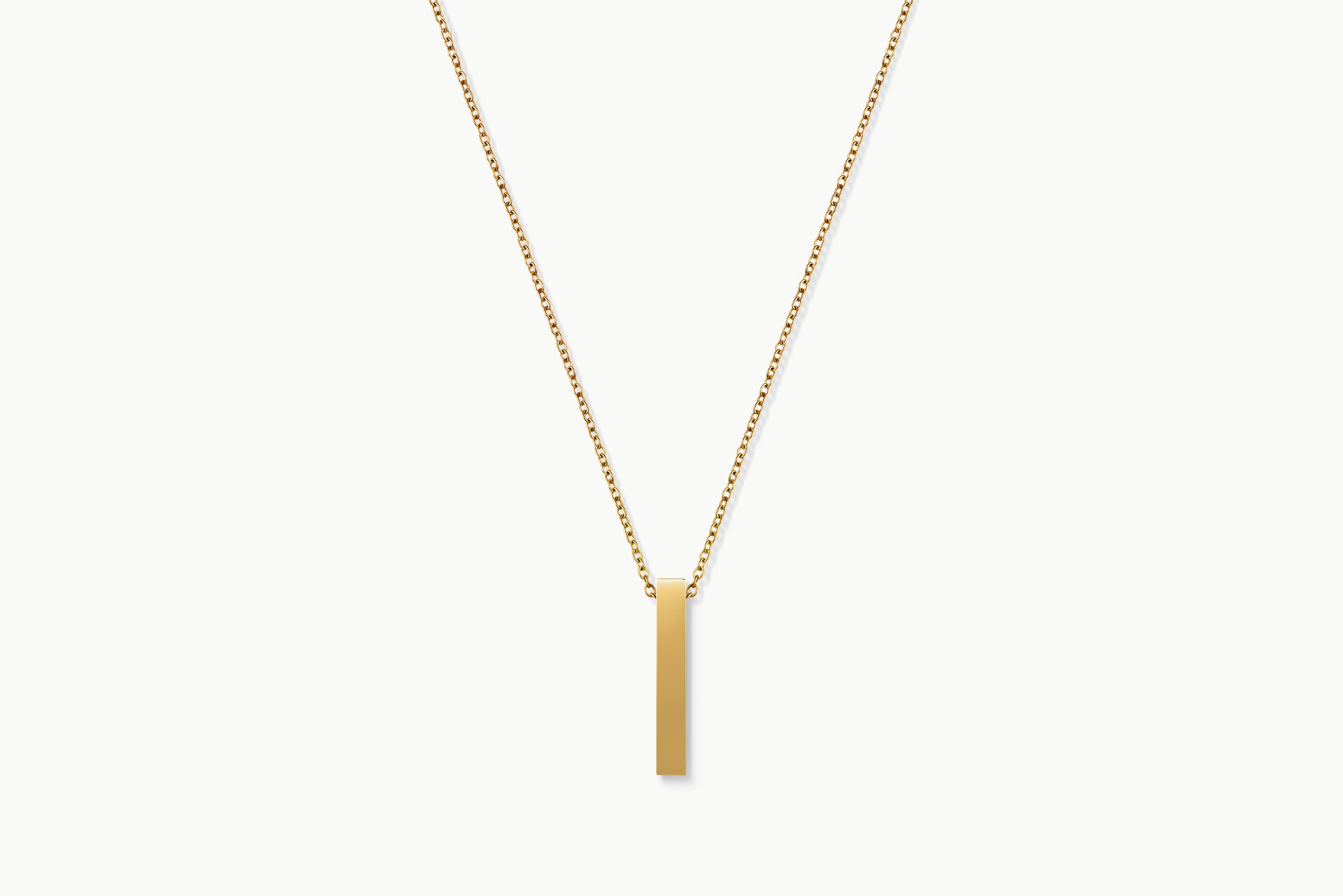 Gold Bar Necklace | Minimalist 18K PVD | M•RK