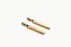 Gold Drop Earrings | Minimalist Bar Earrings 18K PVD | M•RK