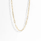 Gold Paperclip Chain Necklace | 18K PVD | M•RK